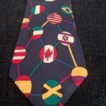 Education-themed tie from the collection