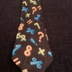 Education-themed tie from the collection