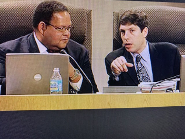 Dr. Rudy Crew at a School Board meeting as Miami-Dade Superintendent. The school district's facilities departm